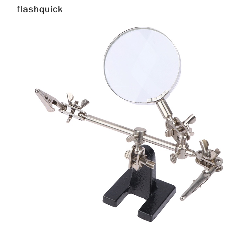 flashquick-แว่นขยายเชื่อม-คลิปเสริม-บอร์ดวงจรไฟฟ้า-ซ่อมเชื่อมเหล็ก-ปรับได้-แว่นขยายบัดกรี-แคลมป์ดี