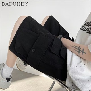 DaDuHey🔥  Mens American All-Matching Straight Loose Oversided Casual Shorts 2023 New Summer Fashion Multi-Pocket Overalls