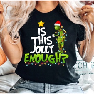 ขายด่วน Grinch -Christmas T-Shirt Printed T-shirt Cotton T-shirt