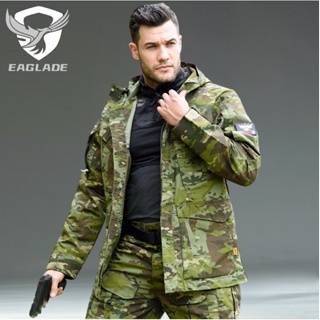 Eaglade เสื้อแจ็กเก็ตยุทธวิธีเดินป่า YDJX-M65 In CP สีเขียว กันน้ํา กันลม