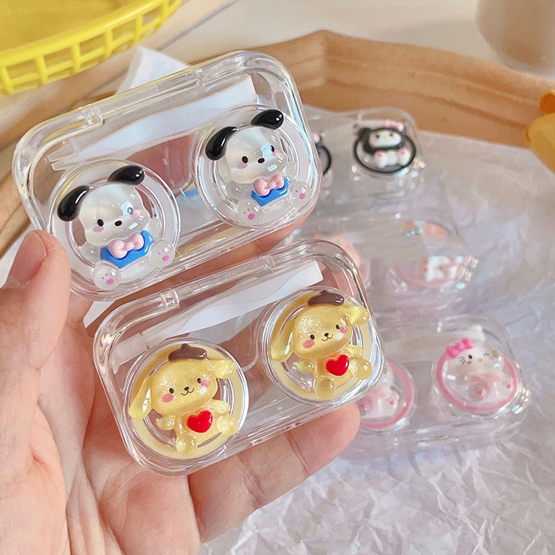 ราคาและรีวิวกล่องคอนแทคเลนส์ ขนาดเล็ก แบบพกพา ลายการ์ตูน Sanrio แวววาว สําหรับใส่คอนแทคเลนส์ 2023