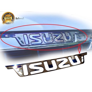 *แนะนำ* แผ่นป้ายสแตนเลส ครอบโลโก้กระจังหน้า ISUZU DMAX ไทเท โลโก้ ติดรถยนต์ ​ISUZU DMAX 2020​ +++ตัวใหม่ สีไทเท