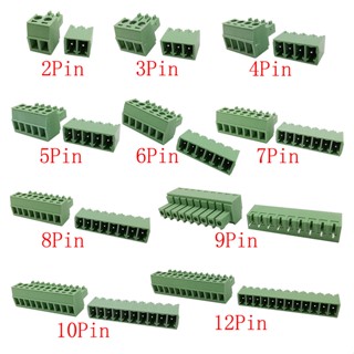 บล็อกขั้วต่อสกรู PCB 15EDG 3.81 มม. KF2EDG 2-12Pin 5 คู่ 10 คู่