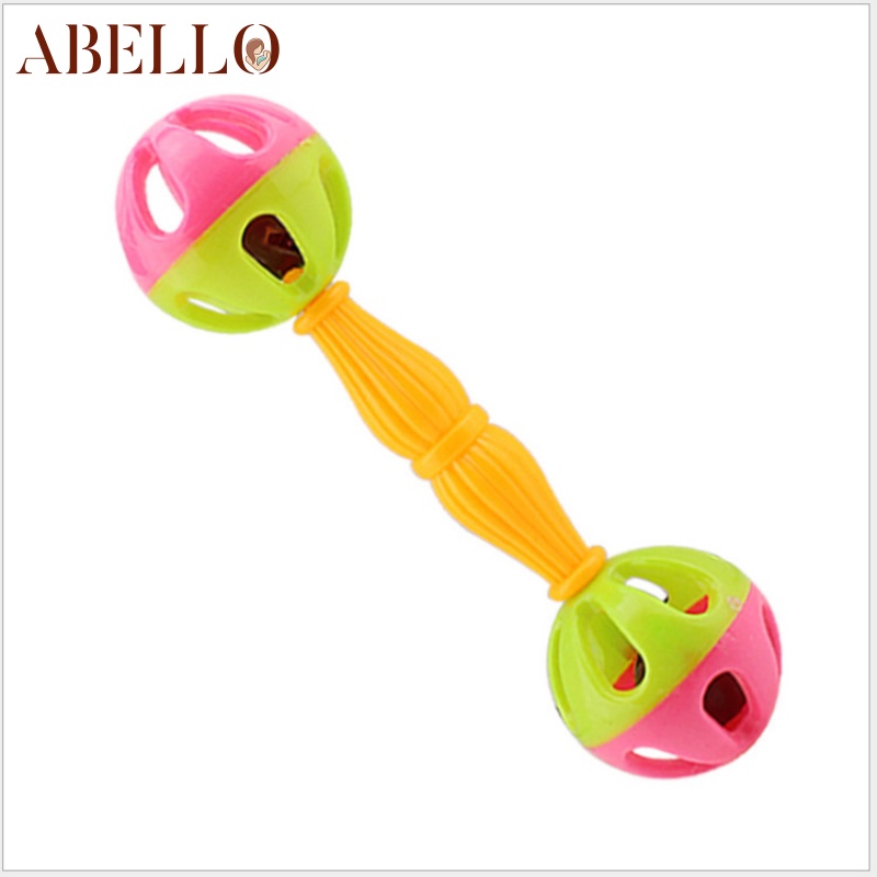 abello-ของเล่นกระดิ่งมือ-แบบสั่นสองหัว-พร้อมกระดิ่ง-เพื่อการเรียนรู้เด็ก-ชิ้นเดียว