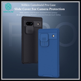 Nillkin เคสโทรศัพท์มือถือ TPU PC กันกระแทก ป้องกันเลนส์กล้อง หรูหรา สีดํา สีฟ้า สําหรับ Google Pixel 7A 5G CamShield Pro