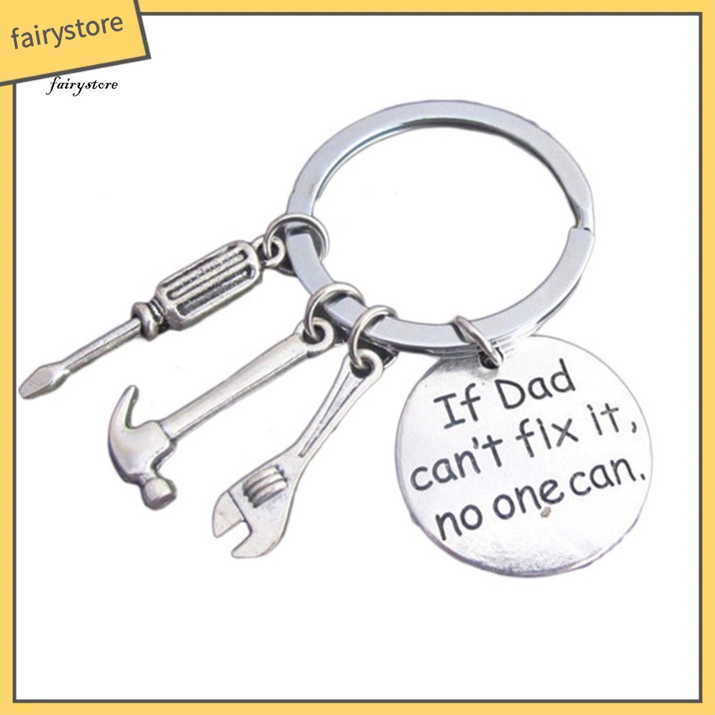 fairystore-พวงกุญแจ-จี้รูป-dad-cant-fix-it-no-one-can-hand-tools-สําหรับของขวัญวันพ่อ