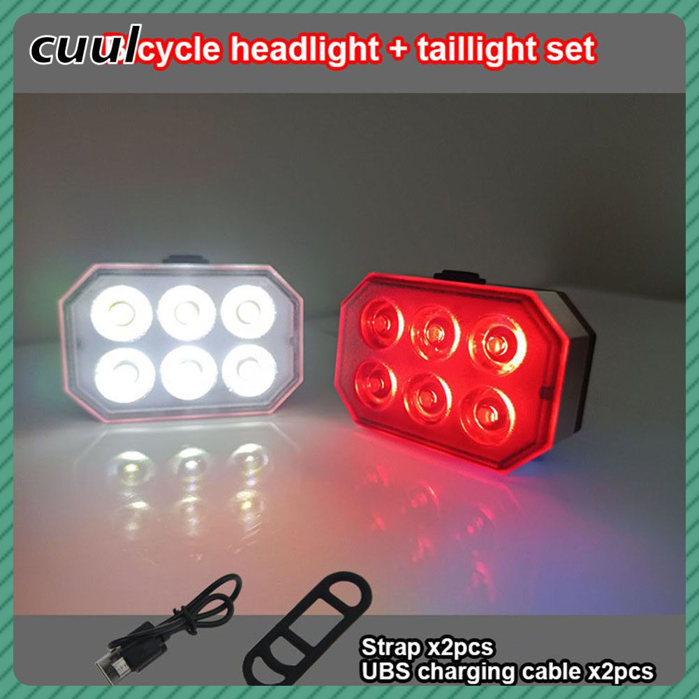 New Bicycle Headlights And Tail Lights With High Brightness Warning