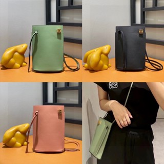 พรี​ ราคา5700 Loewe Dice Pocket 66059 หนังแท้ กระเป๋าสะพายข้าง กระเป๋าสะพาย20.5*12.7*4.5cm