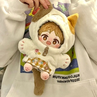 เสื้อผ้าตุ๊กตา ผ้าฝ้าย ผ้ากํามะหยี่ขนนิ่ม ลายการ์ตูนอนิเมะ One-Piece Miaomiao ขนาด 20 ซม.