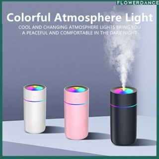 Upgraded 320ml Home Air Humidifier Diffuser Purifier Aromatherapy Car Humidifier Led Light Essential Oil flower