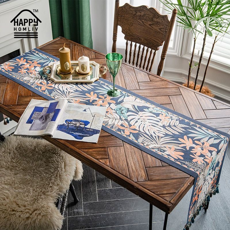 Happy HOMLIV [2-8 ที่นั่ง] French Jacquard Table Rag ผ้าตาราง Rag โต๊ะ ...
