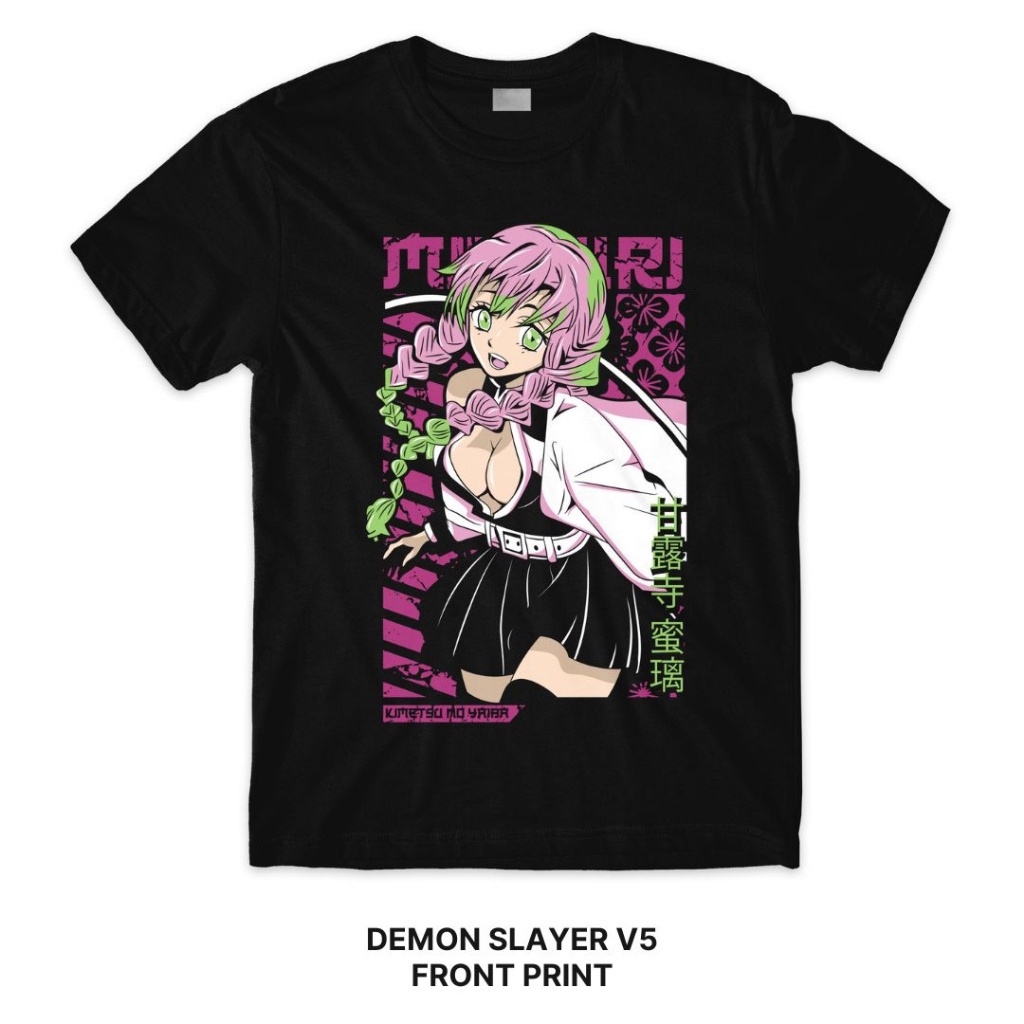 s-5xl-เสื้อยืดแขนสั้น-3-5-days-demon-slayer-t-shirt-series-mitsuri-kanroji-manga-anime-t-shirt-japanese-unisex-s