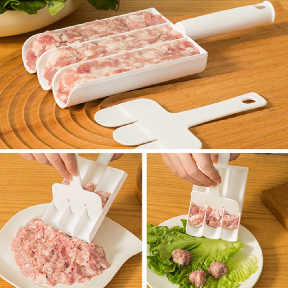 Creative Kitchen Triple Meatball Maker 3 ลูกชิ้นใน 1 ครั้งไม่ติดเนื้อ ...