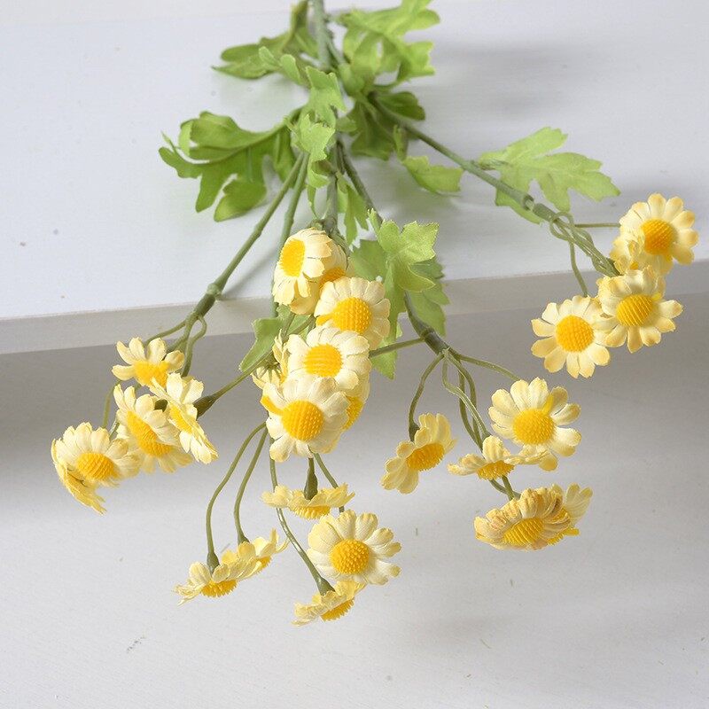 พร้อมส่งในไทยตอนนี้-ดอกเดซี่่ปลอม-ดอกเดซี่ตกแต่งบ้าน-ดอกไม้ประดับบ้าน-ช่อดอกเดซี่-daisy