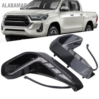 ALABAMAR คู่ LED Daytime Running Light ไฟเลี้ยว สำหรับ Hilux Revo (GUN122) 2020-2021