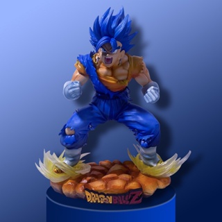 [New product in stock] Qilong Zhu GK explosion Wukong beijit blue hair yellow hair Super Saiyan model ornaments hand-made WAM5