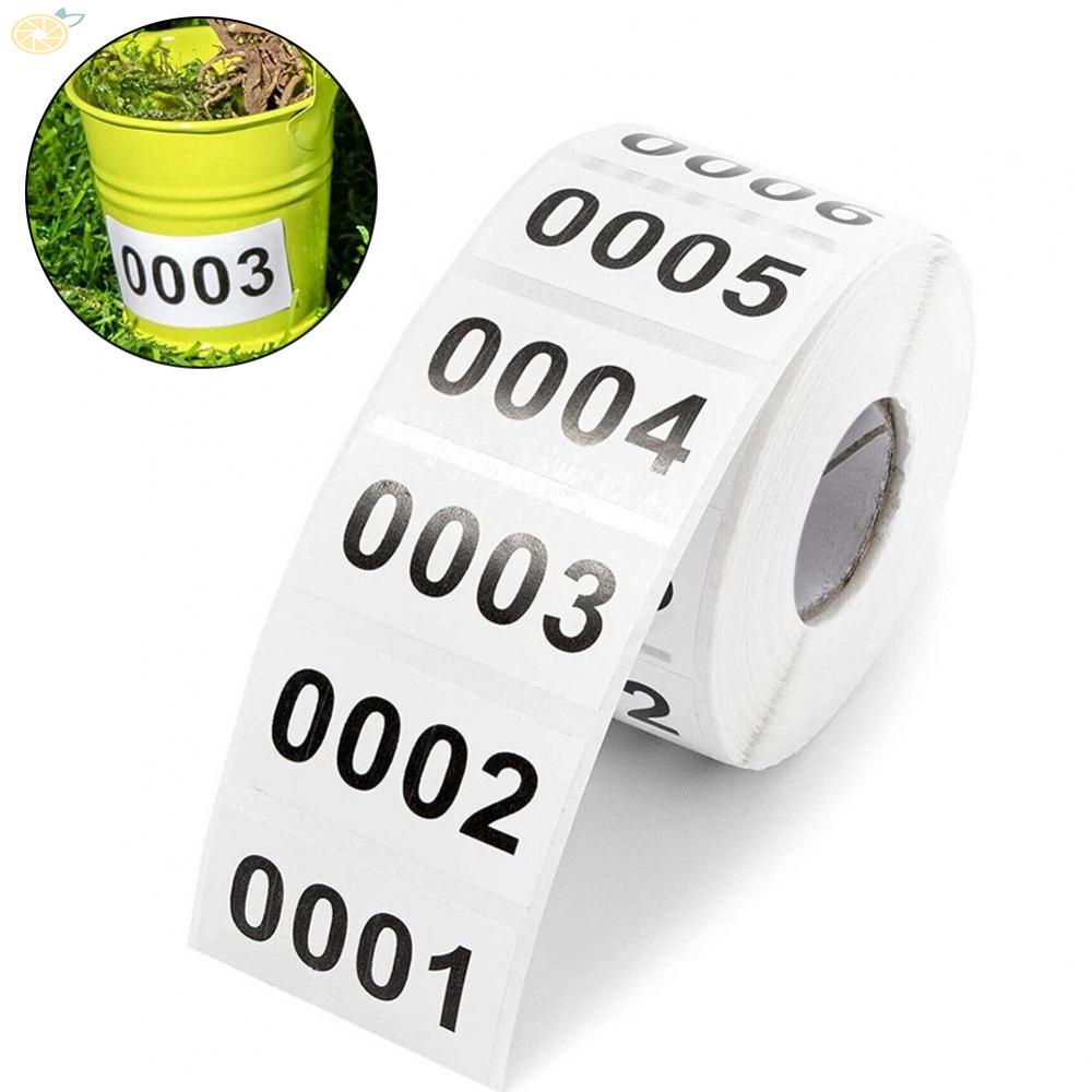 【VARSTR】Number Stickers 40*20mm Consecutive Inventory For Labeling Self ...