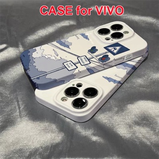 เคสโทรศัพท์มือถือแบบแข็ง บาง ลายไอเดีย ศิลปะภูมิทัศน์ สําหรับ VIVO Y12 Y15 Y16 Y17 Y19 Y20 Y30 Y50 Y55 Y56 Y72 Y75 Y76 Y77