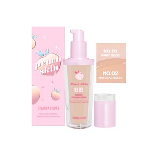 Sivanna Peach Skin Luminous Moisturizing Foundation #HF5097 : ซิวานน่า พีช สกิน รองพื้น เนื้อลิควิด x 1 beautybakery