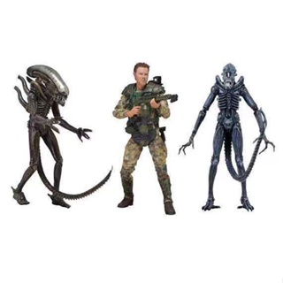 [พร้อมส่ง] โมเดลฟิกเกอร์ NECA Alien Wars Predator 2nd Wave 1979 สีโปร่งใส VCGX