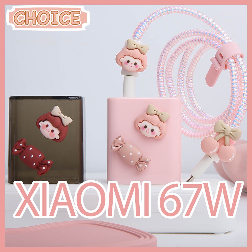 เคส-tpu-นิ่ม-ป้องกันสายชาร์จ-usb-type-c-สีแคนดี้-สําหรับ-xiaomi-redmi-note-11-12-13-pro-k60-k50-67w