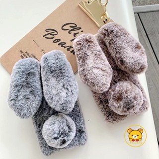 เคสโทรศัพท์มือถือแบบนิ่ม TPU แต่งขนกระต่ายน่ารัก หรูหรา สําหรับ OPPO Reno 7 4G Reno 8 4G 4 4G 4 Pro 4G 3 4G 3 Pro 4G 4Z 2F 2Z Z 2 Reno ปลอกหุ้ม