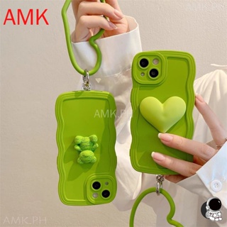 Amk เคสโทรศัพท์มือถือแบบใส ลายคลื่นหัวใจ 3D ป้องกันเลนส์ สําหรับ tecno spark go 2023 10 10c pop pova 2 3 4 5 6 go 7 8 9 pro 9t 8c 8p 7p