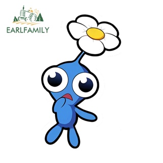 Earlfamily สติกเกอร์ฉลาก ป้องกันรอยขีดข่วน 13 ซม. x 7.8 ซม. สําหรับตกแต่งกระจกรถยนต์ Pikmin