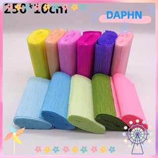 Daphs ม้วนกระดาษเครป ขนาด 250*10 ซม. สําหรับตกแต่งงานแต่งงาน ปาร์ตี้ DIY