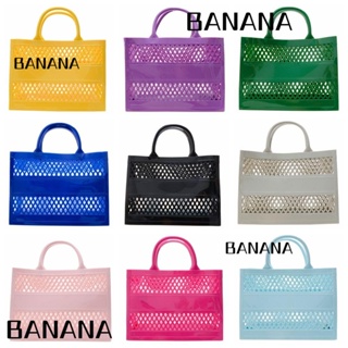 Banana1 กระเป๋าถือ กระเป๋าเดินทาง แบบพกพา เหมาะกับเดินชายหาด แฟชั่นฤดูร้อน