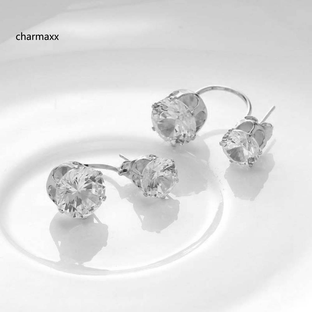 cx-เครื่องประดับแฟชั่นสตรี-ต่างหูแบบเจาะหู-ประดับเพทาย