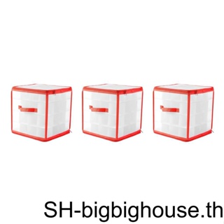 【Biho】กล่องเก็บของ 1/2/3 64 ช่อง ทนทาน สําหรับวันหยุดคริสต์มาส