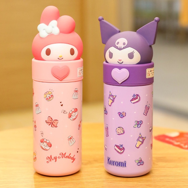 ขวดน้ำ-sanrio-กระบอกน้ำเก็บความร้อน-กาแฟ-กระบอกน้ำเก็บความร้อนเย็น-กระบอกน้ำเก็บอุณหภูมิร้อน-เย็น