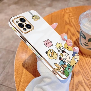 เคส OPPO F5 Plus Youth F7 F9 F11 F17 Pro Find X3 Pro 5G เคสโทรศัพท์มือถือแบบนิ่ม TPU กันกระแทก ลายตุ๊กตา Baokemeng หรูหรา