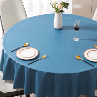 ผ้าปูโต๊ะกลม 🌼 เนื้อผ้าโพลีเอสเตอร์ หนาอย่างดี ใช้ปูโต๊ะจีน คลุมโต๊ะจัดเลี้ยง
