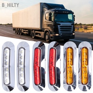 B_HILTY 10-30V 6LED ไฟท้ายด้านข้างไฟแสดงสถานะสว่าง IP68 การป้องกันสำหรับรถยนต์รถบรรทุกรถพ่วง RVs