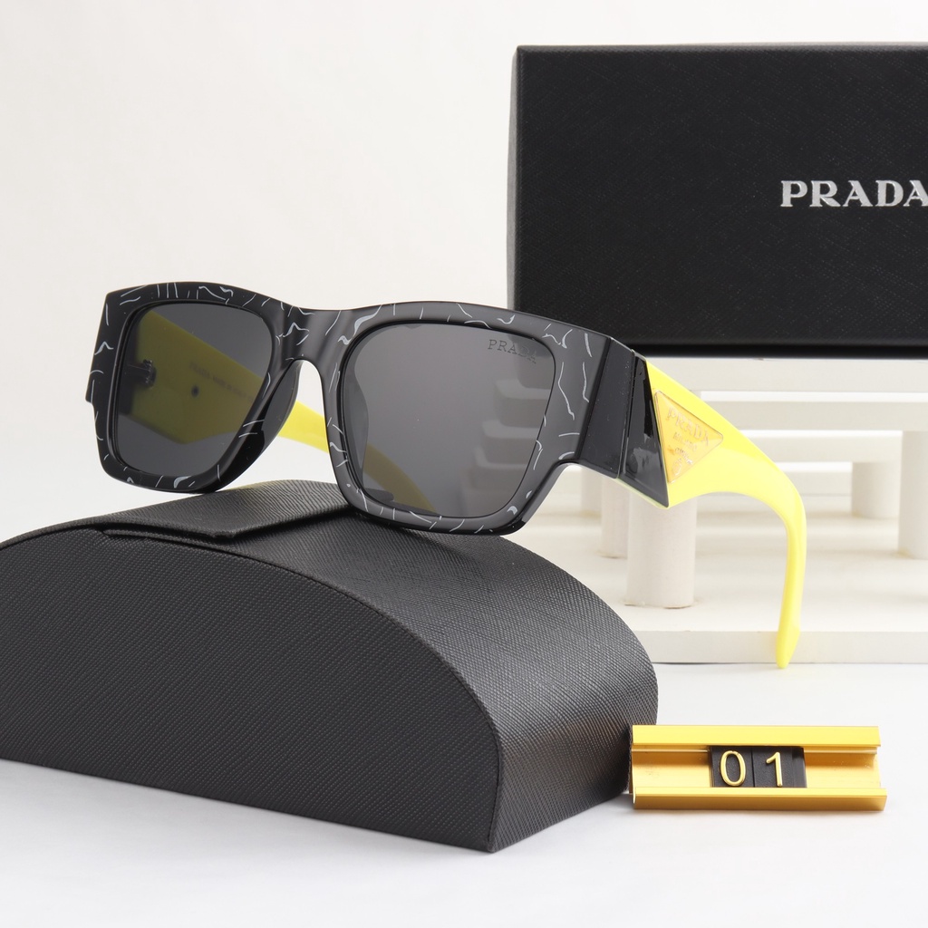 prda-sunglasses-for-women-men-sunglasses-new-square-simple-thick-frame-sunglasses-semi-transparent-korean-edition-trendy-retro