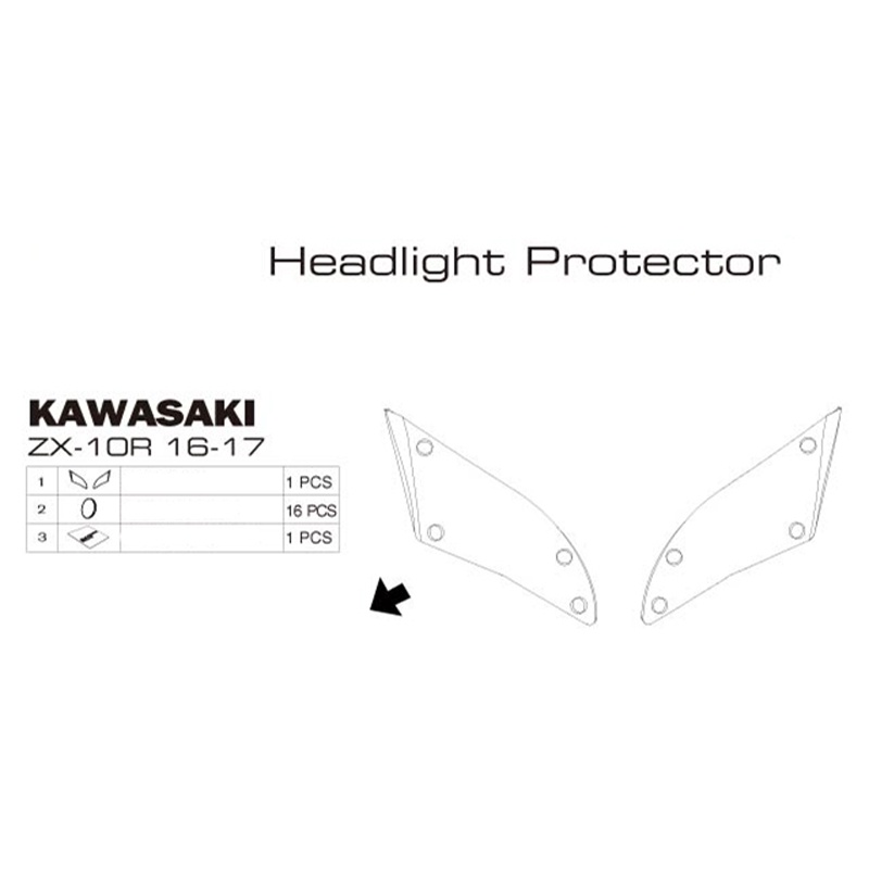 ใหม่-ฝาครอบป้องกันไฟหน้า-สําหรับ-kawasaki-ninja-zx10r-16-17