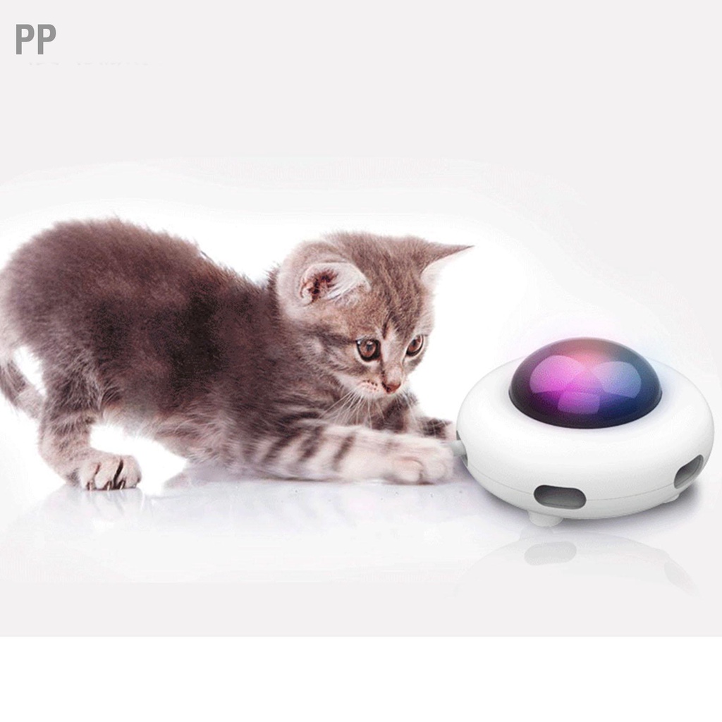 pp-ของเล่นแมวแบบโต้ตอบอัตโนมัติไฟฟ้าอัจฉริยะลูกแมวของเล่นทีเซอร์พร้อมขนติดแมวตลกสำหรับบ้าน