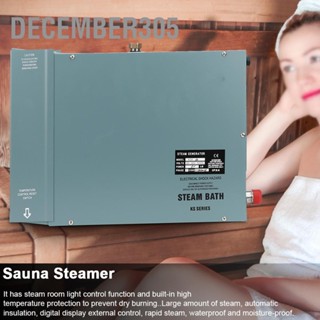 December305 เครื่องกำเนิดไอน้ำ Steamer ซาวน่า 6KW พร้อมตัวควบคุมจอแสดงผลดิจิตอลกันน้ำ