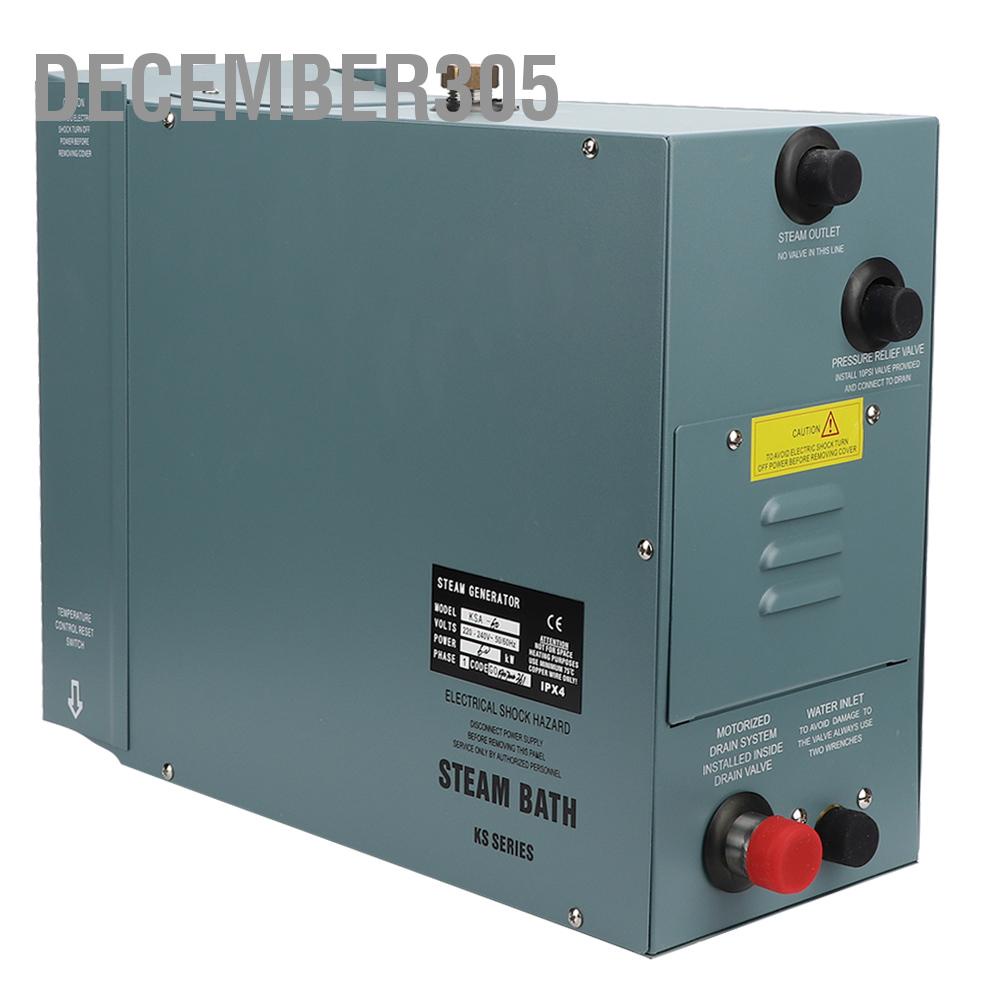 december305-เครื่องกำเนิดไอน้ำ-steamer-ซาวน่า-6kw-พร้อมตัวควบคุมจอแสดงผลดิจิตอลกันน้ำ