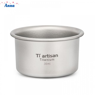 【Anna】35ml Titanium Tea Cup Coffee Mug Ultralight Camping Picnic Whiskey Wine Cup