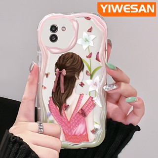 เคสโทรศัพท์มือถือ ซิลิกาใส กันกระแทก ลายผีเสื้อ เด็กผู้หญิง สําหรับ Samsung A03 Core A03s A02 M02 A02s M02s F02s