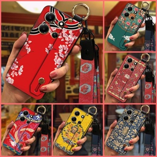 Wrist Strap Chinese style Phone Case For infinix Note30i 4G/X6716 Anti-dust Soft case Phone Holder Silicone Dirt-resistant