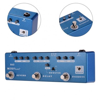 New Arrival~Effect Pedal 5-in-1 9.1*2.7*1.5in Accessories Booster Buffe Guitar Pedal