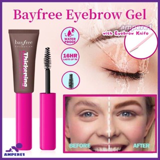 เจลเขียนคิ้ว Bayfree สร้างเจลเขียนคิ้วหนากันน้ำมาสคาร่าแต่งหน้าปากกาสักคิ้วทินท์เจลเขียนคิ้วติดทนนานพร้อมมีดเขียนคิ้ว -AME1