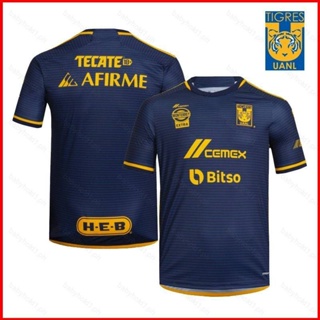 เสื้อยืดแขนสั้น ลายทีมชาติฟุตบอล Tigres de la UANL Away พลัสไซซ์ 2023-2024