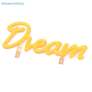 Adhyu หลอดไฟไดโอด LED 3V ยืดหยุ่น ลายตัวอักษร Dream Diode สําหรับตกแต่งปาร์ตี้ วันหยุด บรรยากาศ DIY TH