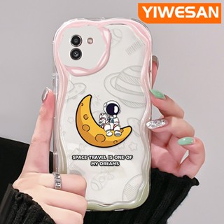 เคสโทรศัพท์มือถือแบบนิ่ม ใส กันกระแทก ลายการ์ตูนดวงจันทร์อวกาศ สําหรับ Samsung A03 Core A03s A02 M02 A02s M02s F02s