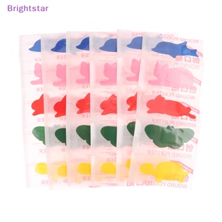 Brightstar ใหม่ แผ่นพลาสเตอร์ ลายการ์ตูนสัตว์น่ารัก มีกาวในตัว หลากสีสัน สําหรับเด็กนักเรียน 30 ชิ้น ต่อกล่อง